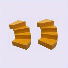 2pcs Rotating Stairs Building Blocks Set - DIY Family Scene