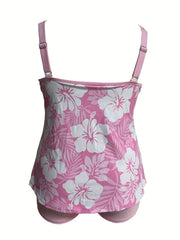 Tropical Print Tankini Set for Women
