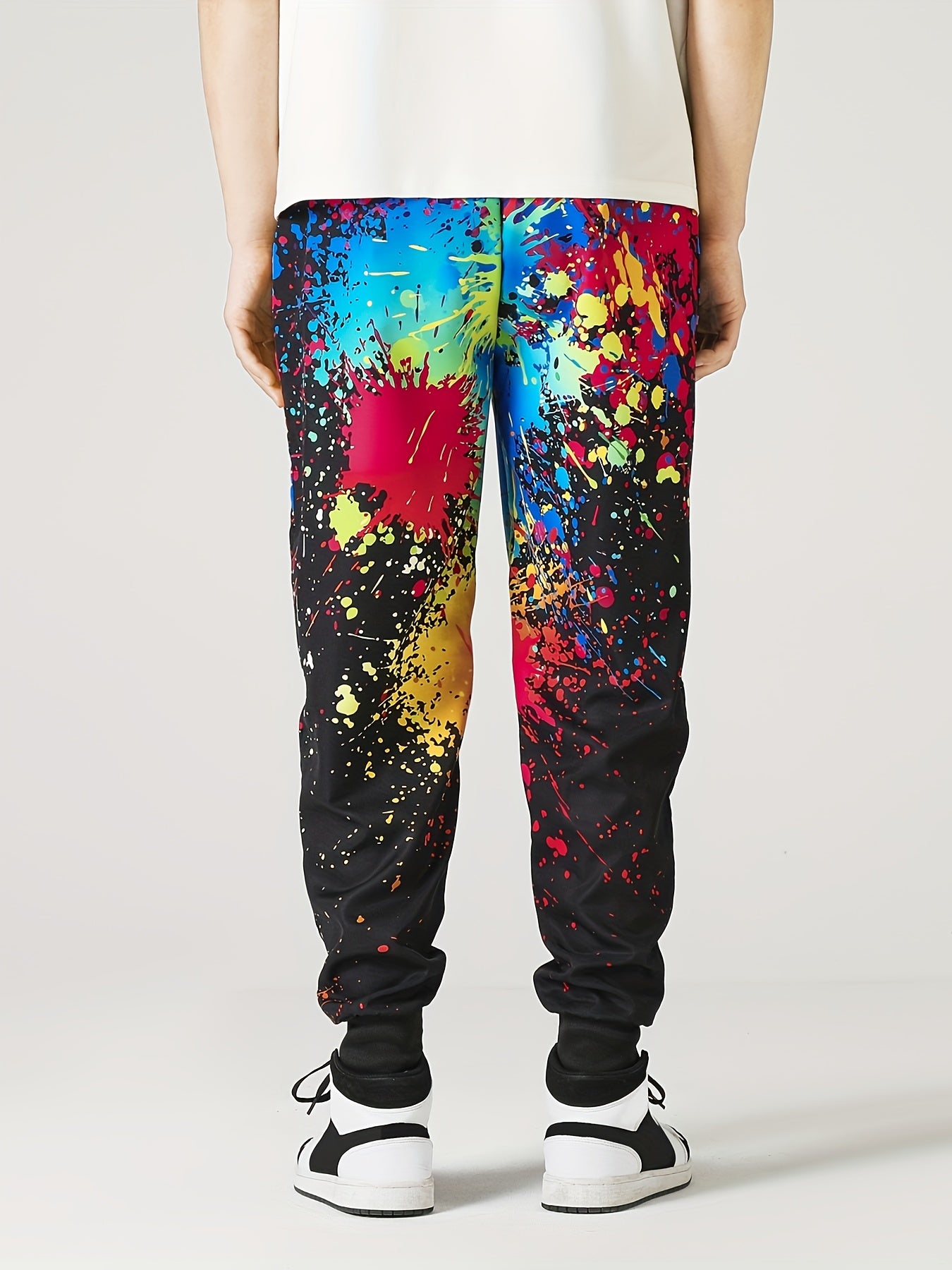 Men s Colorful Drawstring Sweatpants Pocket Casual
