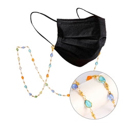 Copper Rotating Glass Beads Glasses Chain Travel Accessory