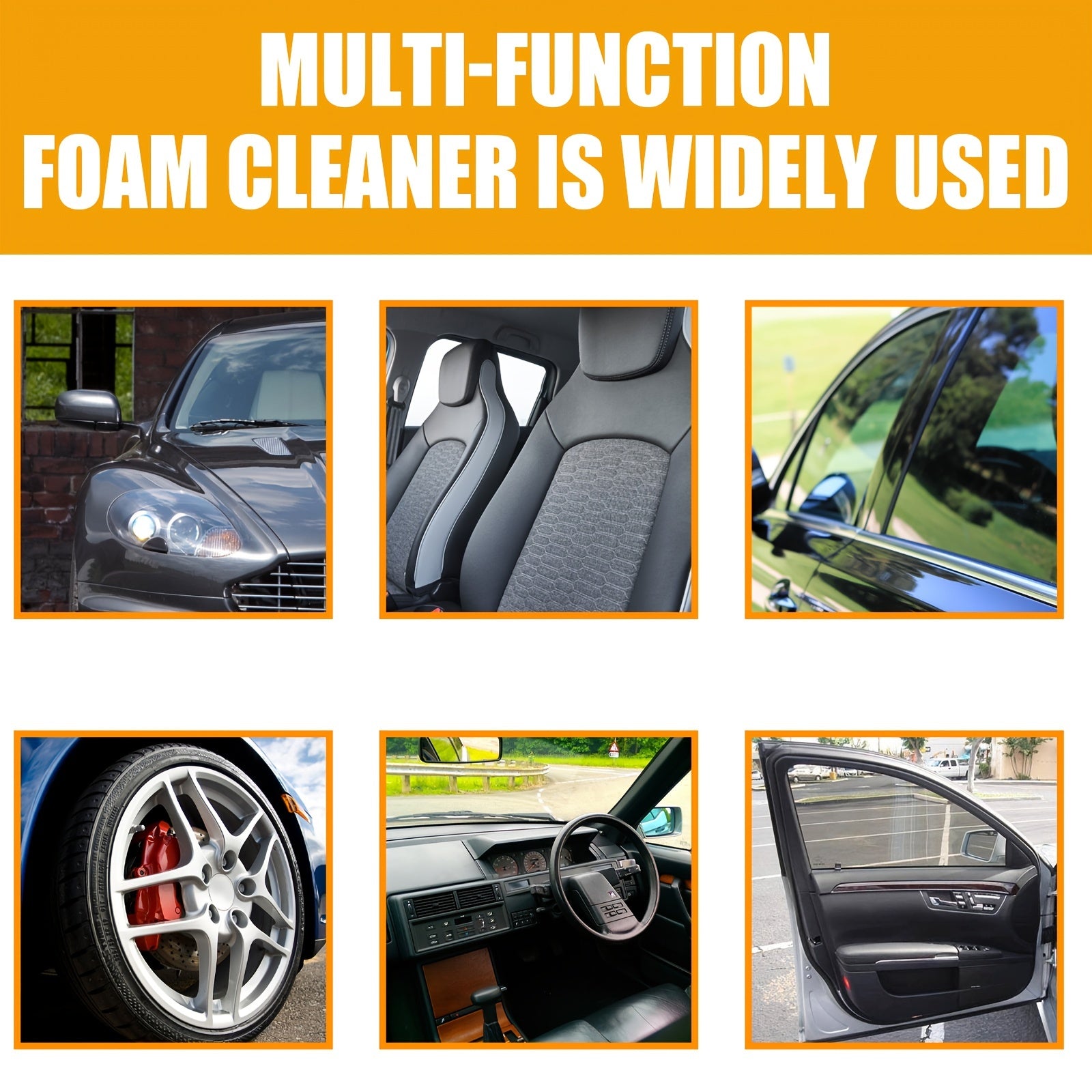 Foam Cleaner for Car Interior - Powerful Decontamination Nozzle