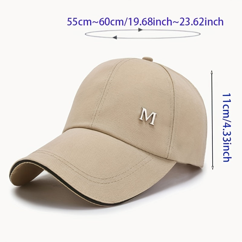 Decorative Baseball Cap Large Brim Peaked Cap Sun Hat