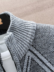 Men's Casual Plush Thick Cardigan Sweater