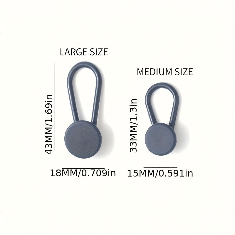 6pcs Adjustable Waist Button Extenders No Sew Detachable Jeans Pants Fasteners