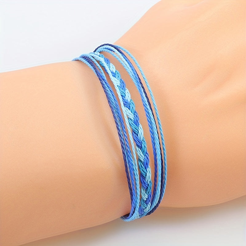Bohemian Braided Hand Rope for Women Waterproof Bracelet