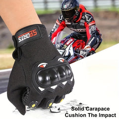 Touch Screen Racing Cycling Gloves Anti-fall Finger Protection Gloves