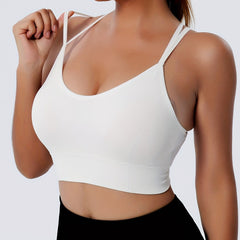 Back Cross Wireless Sport Bra Comfy & Breathable Women's Lingerie