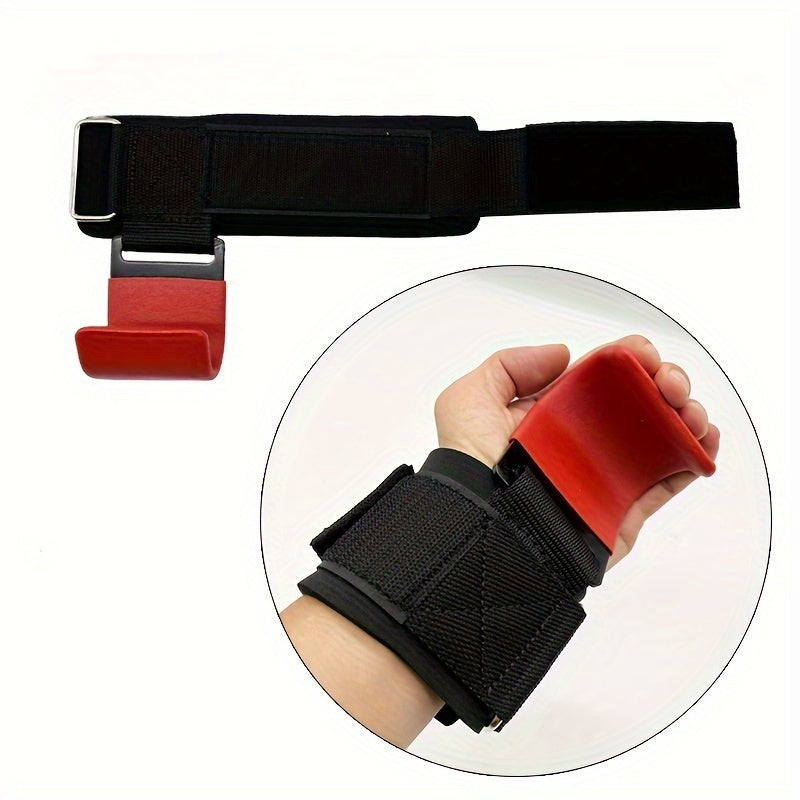 Weight Lifting Wrist Band With Hooks Hand Grip Support Wrist Straps
