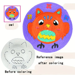 DIY Graffiti Straw Hat Wide Brim Sun Hat Lightweight Beach Art Painting Hat