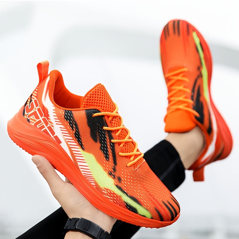 Thick Sole Shock Absorption Sneakers Lightweight Mesh Running Shoes