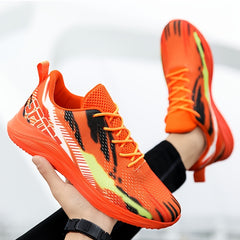 Thick Sole Shock Absorption Sneakers Lightweight Mesh Running Shoes