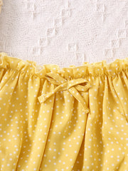 2pcs Baby Girls Polka Dot Print Set Toddler Summer Clothes
