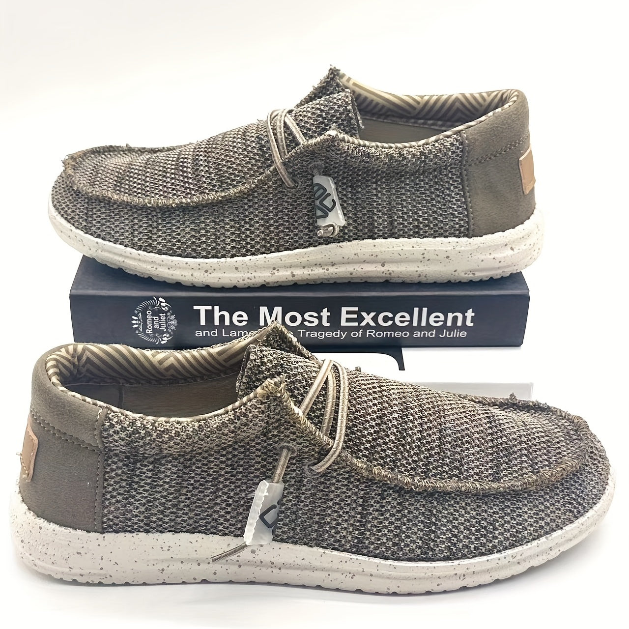 Men's Lace-up Shoes Lightweight Non-slip Slip-On Shoes Spring Summer