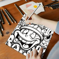 Deluxe Art Relaxation Coloring Book 24 Pages of Thick Paper Unique Cover