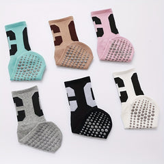 C Embroidered Yoga Socks Anti-skid Breathable Sweat Absorption Sports Soc