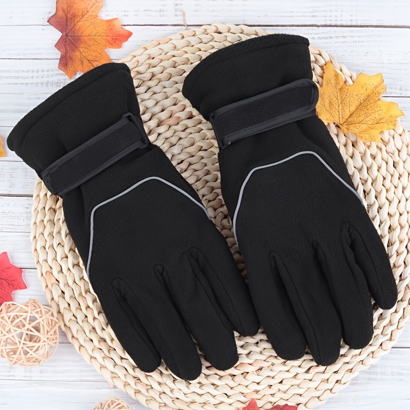Men's Winter Riding Warm Gloves Outdoor Windproof Cycling Gloves