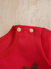 Adorable Elk Shape Baby Long Sleeve Bodysuit