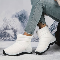 Women's Waterproof Snow Boots Comfortable Winter Warm Hiking Boots