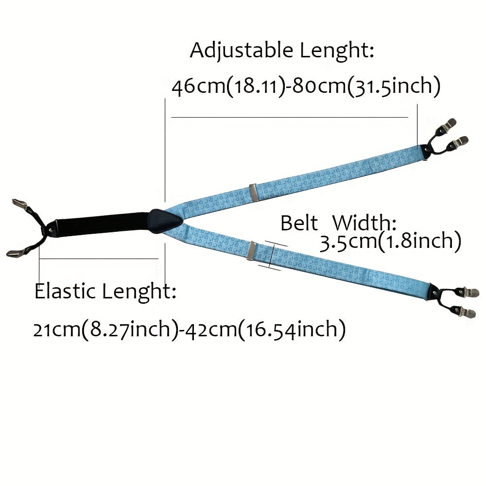 Men's Y Braces Suspenders Bow Tie Set