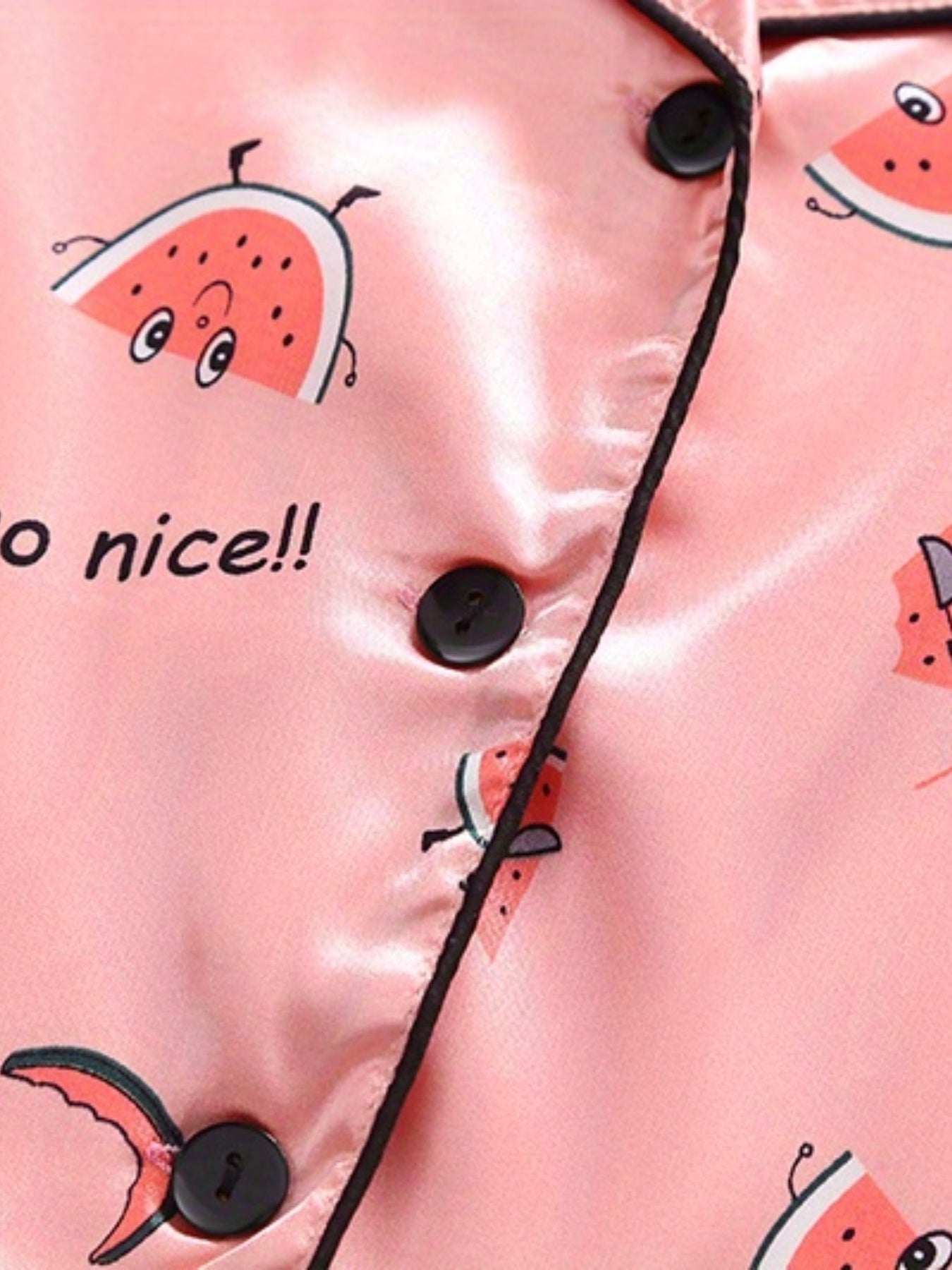 Toddler Girls Watermelon Graphic Pajama Set Short Sleeve Top & Shorts