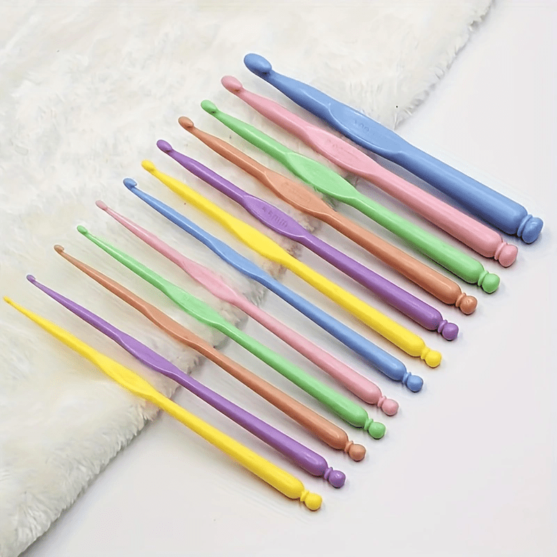 12pcs Aluminum Crochet Hook Set Sweater Weaving Handicrafts