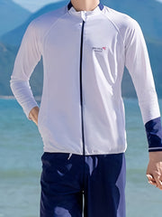 Men's Quick Drying Diving Suit Long Sleeve Jacket and Shorts Wetsuit