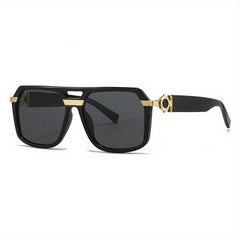 Square Frame Men's Sunglasses with Glasses Case