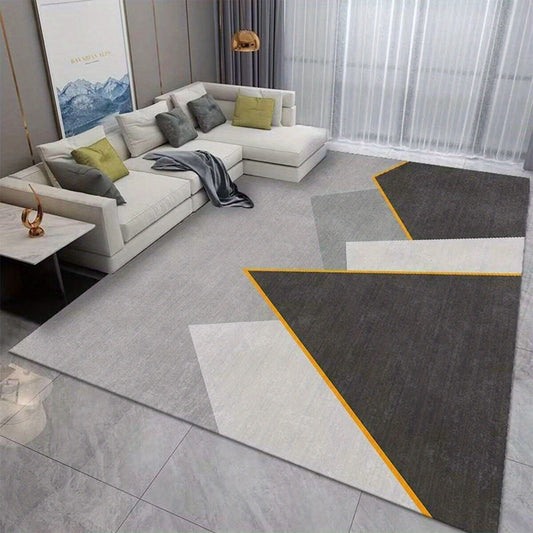 Modern Crystal Velvet Area Rug Non-slip Polyester