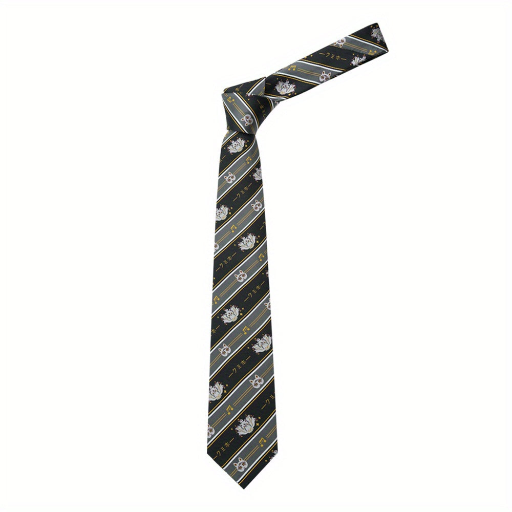 Nine Tailed Fox Pattern Men's Casual Tie Bow Tie College Style Print