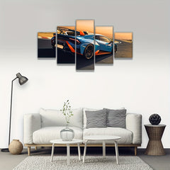 Sports Car Canvas Wall Arts Living Room Decor Modern Racing Car Pictures