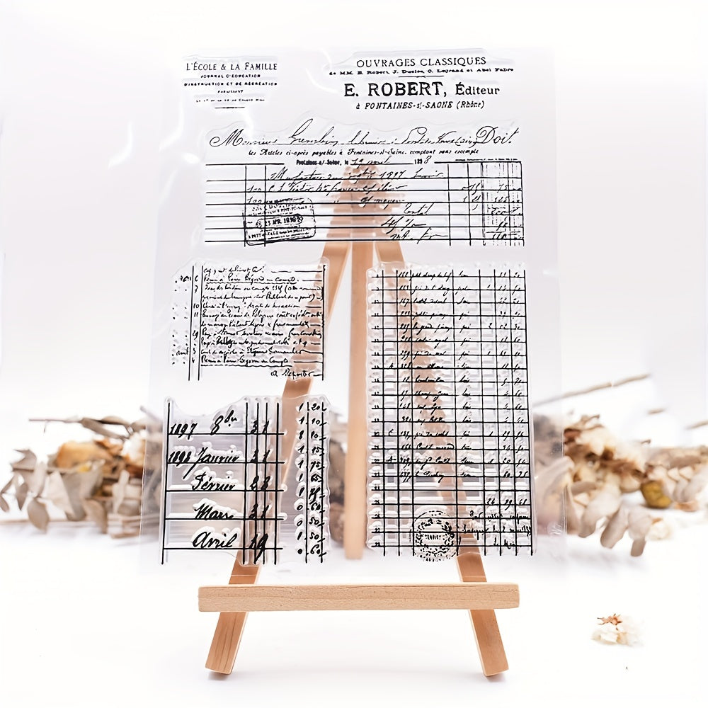 Transparent Silicone Stamp DIY Card Decoration Rubber