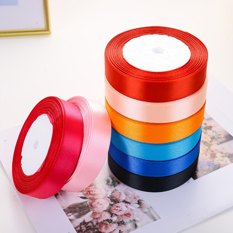 86m Polyester Stain Ribbon for Gift Wrapping, Bow Making, Wedding Deco