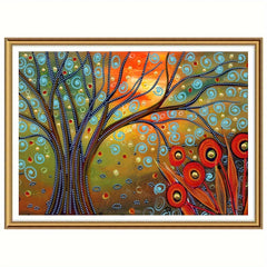 Abstract Tree Diamond Painting Kit DIY Special Shape Crystal Diamond Partial