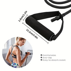 5-Level Yoga Resistance Pull Rope with Handle for Home Pilates Exercise