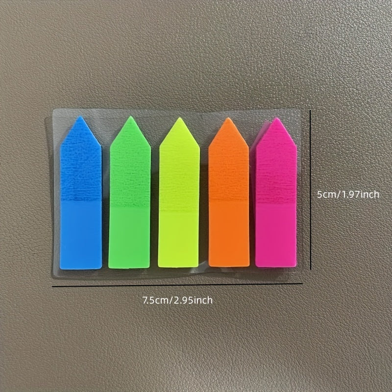 Transparent Sticky Notes Fluorescent Bar Index Stickers