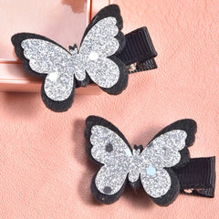 2pcs Butterfly Hair Clips Decorative Hair Accessories Gift For Girls
