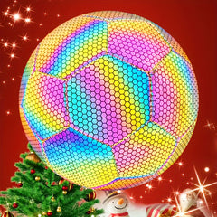 Reflective Standard Size 5 Soccer Ball for Competition and Training