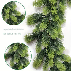 Artificial Green Christmas Wreath Pine Branch Decor