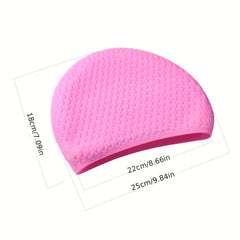 High Elasticity Waterproof Silicone Swimming Cap for Adults