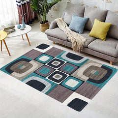 Soft Geometric Floor Mat Quick Dry Absorbent Bath Mat