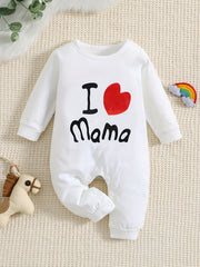 Mama&PaPa Baby Onesie Long Sleeve Cotton Unisex Newborn Romper