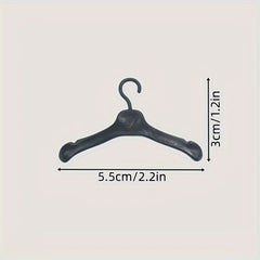 10pcs Doll Hangers Doll Clothes Accessories Plastic Hanger For Doll House