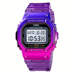 Kids Waterproof Chronograph Watch Colorful Contrast