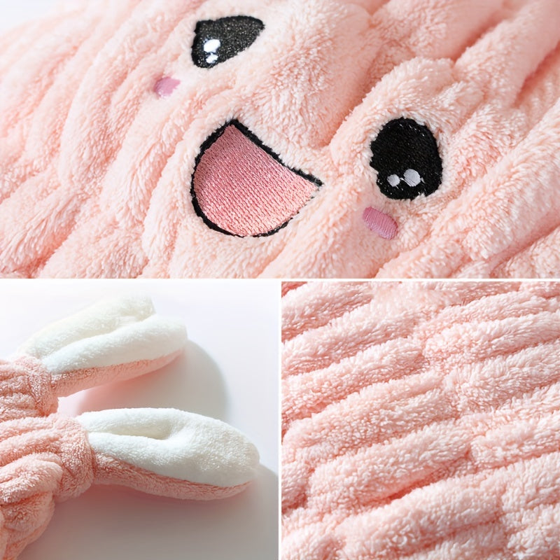 Cartoon Rabbit Hair Towel Absorbent Hair Drying Shower Cap