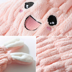 Cartoon Rabbit Hair Towel Absorbent Hair Drying Shower Cap