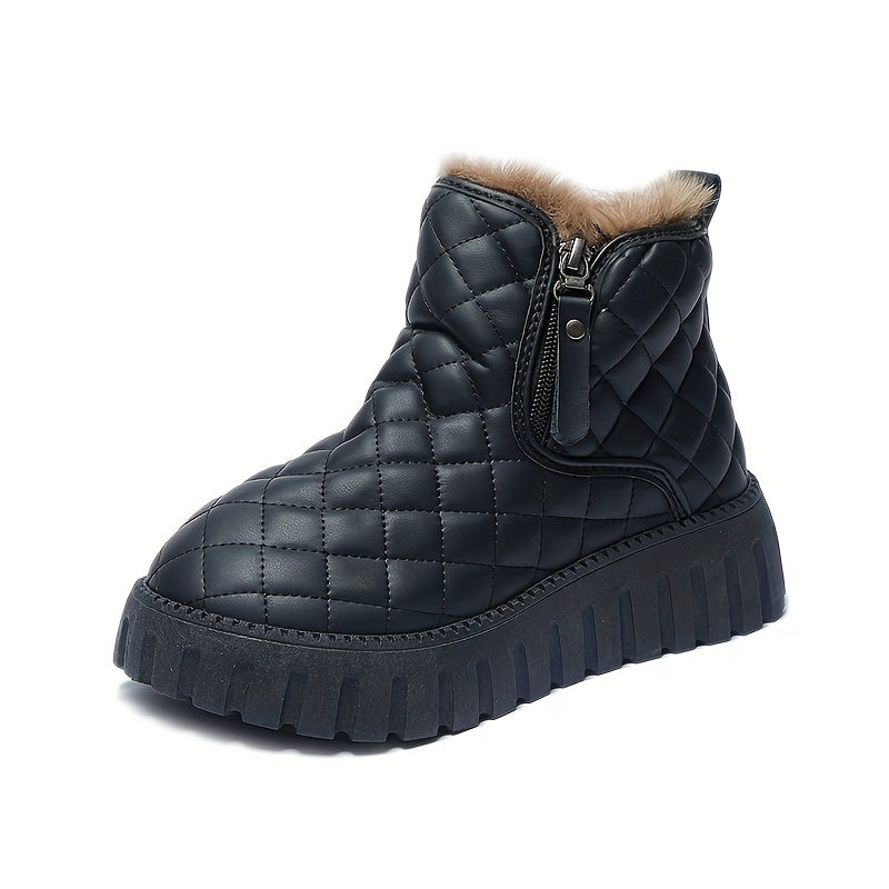 Women's Non slip Thickened Medium Tube Snow Boots