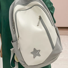 Large Capacity Retro Style Backpack Lightweight with Laptop Compartment