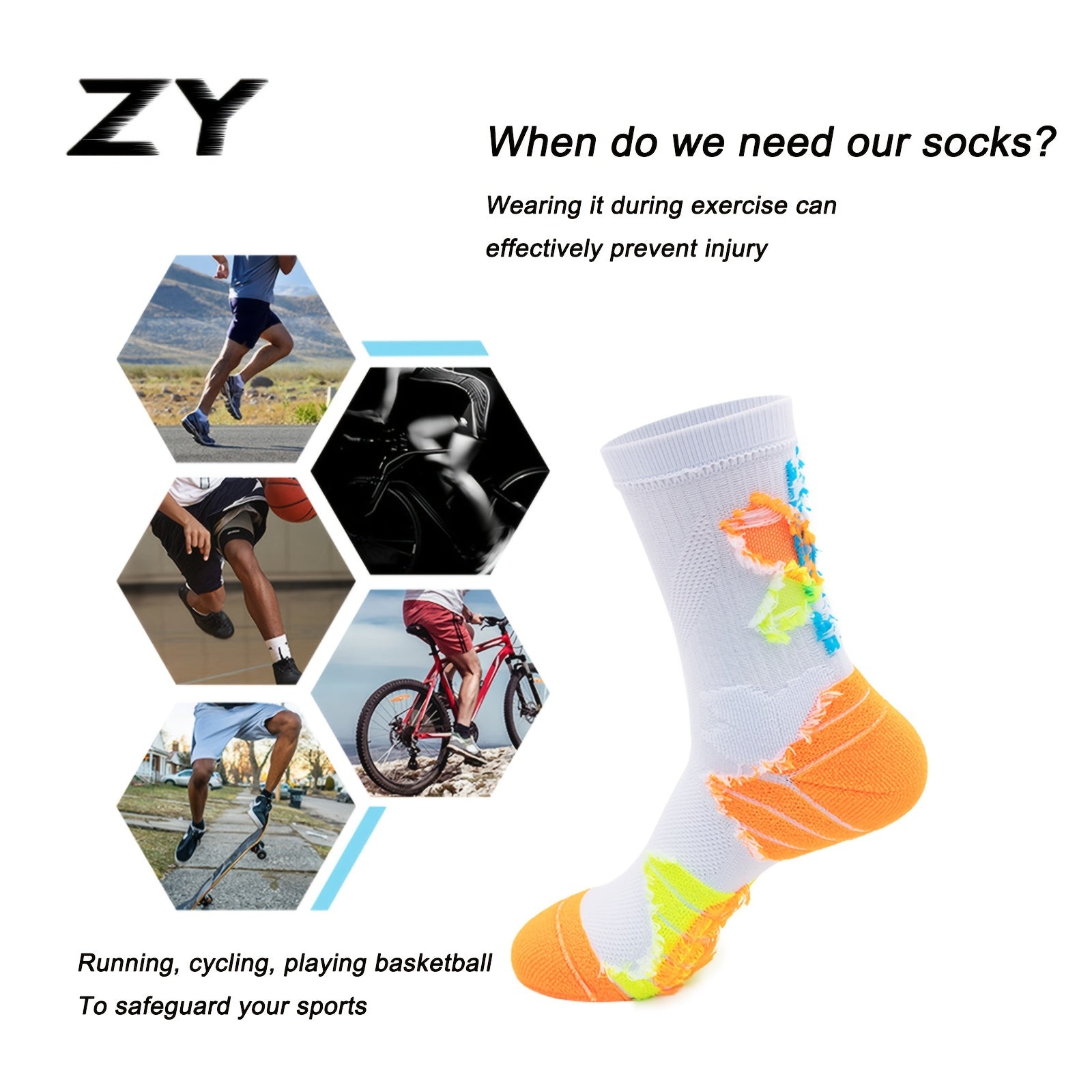 Teen's Quick Dry Sport Socks for Outdoor Activities