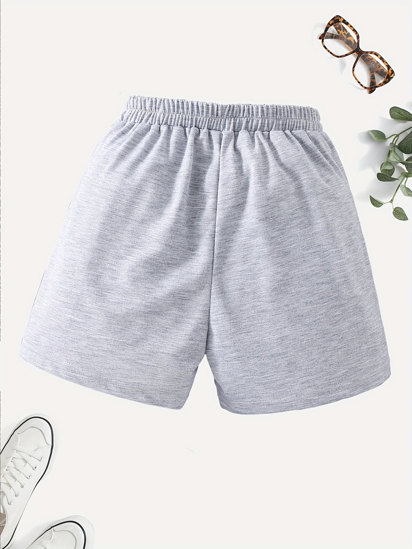 Girls' Casual Dino Graphic Shorts with Pockets