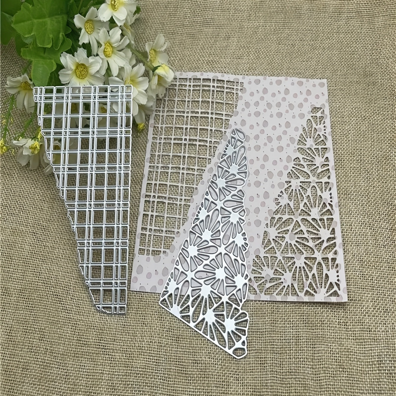 Flower Pattern Background Metal Embossing Cutting Mold